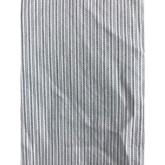 PERRY ELLIS Mens Size Large Button Down Dress Shirt Pinstripe LS 100% Cotton - Picture 2 of 5